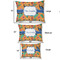 Toucans Outdoor Dog Beds - SIZE CHART