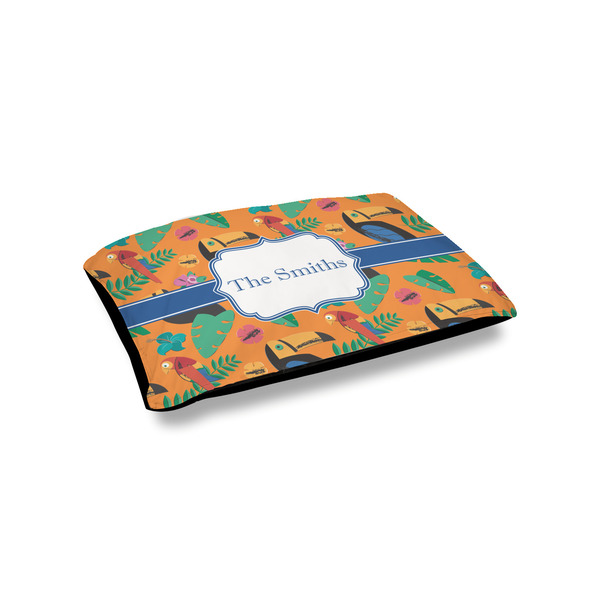 Custom Toucans Outdoor Dog Bed - Small (Personalized)