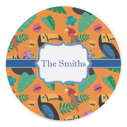 Toucans Round Stone Trivet (Personalized)