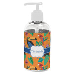 Toucans Plastic Soap / Lotion Dispenser (8 oz - Small - White) (Personalized)