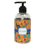 Toucans Plastic Soap / Lotion Dispenser (8 oz - Small - Black) (Personalized)