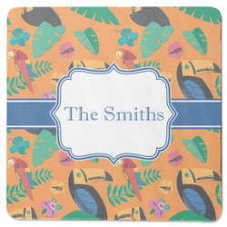 Toucans Square Rubber Backed Coaster (Personalized)