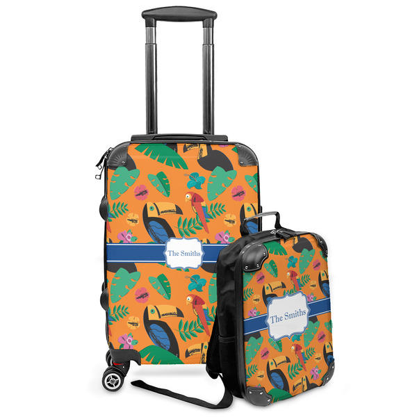 Custom Toucans Kids 2-Piece Luggage Set - Suitcase & Backpack (Personalized)