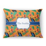 Toucans Rectangular Throw Pillow Case - 12"x18" (Personalized)