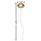 Toucans White Plastic 7" Stir Stick - Oval - Dimensions