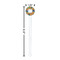 Toucans White Plastic 7" Stir Stick - Round - Dimensions