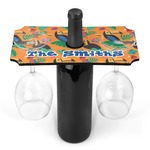 Toucans Wine Bottle & Glass Holder (Personalized)