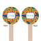 Toucans Wooden 6" Stir Stick - Round - Double Sided - Front & Back