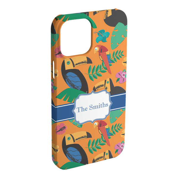 Custom Toucans iPhone Case - Plastic - iPhone 15 Plus (Personalized)