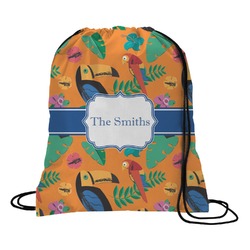 Toucans Drawstring Backpack - Medium (Personalized)