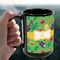 Luau Party 15oz. Black Mug - LIFESTYLE