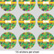 Luau Party 2" Multipurpose Round Labels - Sheet