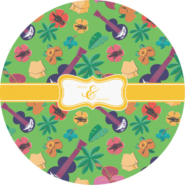 Custom Luau Party Multipurpose Round Labels - 2" (Personalized)