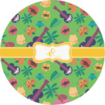 Luau Party Multipurpose Round Labels - Custom Sized (Personalized)