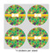 Luau Party 4" Multipurpose Round Labels - Sheet