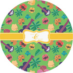 Luau Party Multipurpose Round Labels - 4" (Personalized)