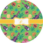 Luau Party Multipurpose Round Labels - 5" (Personalized)