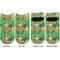 Luau Party Adult Ankle Socks - Double Pair - Front and Back - Apvl