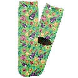 Luau Party Adult Crew Socks