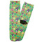 Luau Party Adult Crew Socks - Single Pair - Front and Back