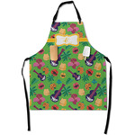 Luau Party Apron With Pockets w/ Couple's Names