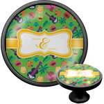 Luau Party Cabinet Knob (Black) (Personalized)