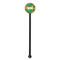 Luau Party Black Plastic 5.5" Stir Stick - Round - Single Stick