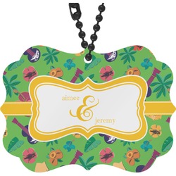 Luau Party Rear View Mirror Charm (Personalized)