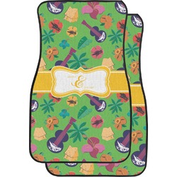 Luau Party Car Floor Mats (Front Seat) (Personalized)
