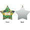 Luau Party Ceramic Flat Ornament - Star Front & Back (APPROVAL)