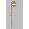 Luau Party Clear Plastic 7" Stir Stick - Round - Dimensions