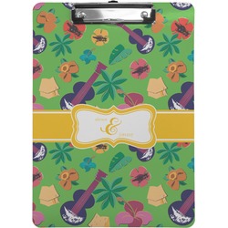 Luau Party Clipboard (Letter Size) (Personalized)