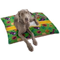 Luau Party Dog Bed - Large w/ Couple's Names