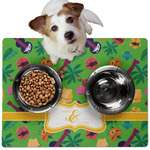 Luau Party Dog Food Mat - Medium w/ Couple's Names