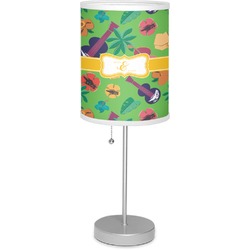 Luau Party 7" Drum Lamp with Shade Polyester (Personalized)