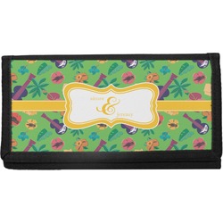 Luau Party Canvas Checkbook Cover (Personalized)