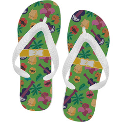 Luau Party Flip Flops - Medium (Personalized)