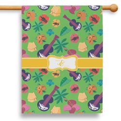 Luau Party 28" House Flag - Double Sided (Personalized)