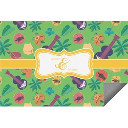 Luau Party Indoor / Outdoor Rug - 4'x6' (Personalized)