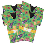 Luau Party Jersey Bottle Cooler - Set of 4 (Personalized)