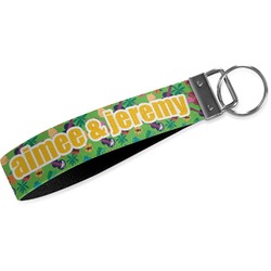 Luau Party Webbing Keychain Fob - Large (Personalized)