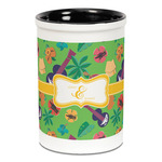 Luau Party Ceramic Pencil Holders - Black