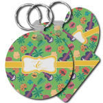 Luau Party Plastic Keychain (Personalized)