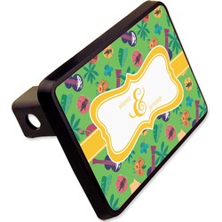 Luau Party Rectangular Trailer Hitch Cover - 2" (Personalized)