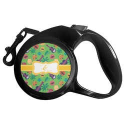 Luau Party Retractable Dog Leash - Large (Personalized)
