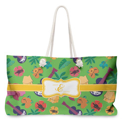 Luau Party Large Tote Bag with Rope Handles (Personalized)