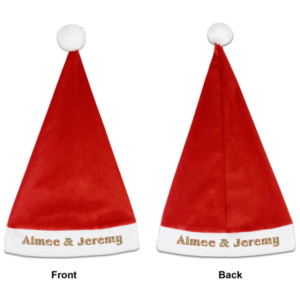 Custom Luau Party Santa Hat - Front & Back (Personalized)