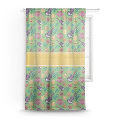 Luau Party Sheer Curtain - 50"x84"