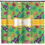Luau Party Shower Curtain - 71" x 74" (Personalized)