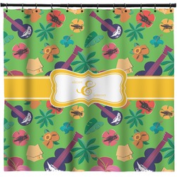 Luau Party Shower Curtain - 71" x 74" (Personalized)